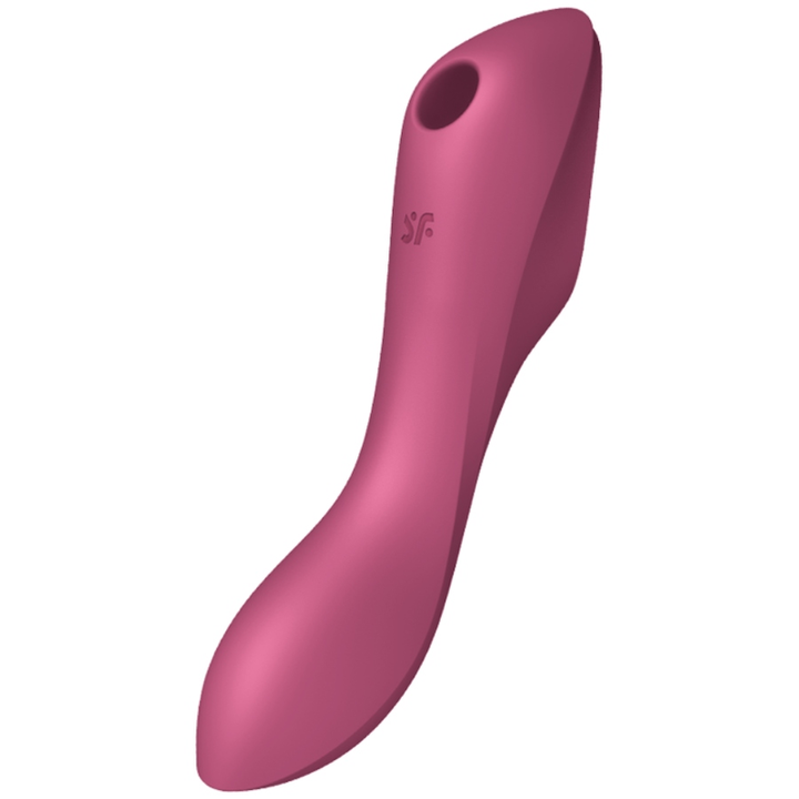 Estimulador Clitoriano Usb Sucção e Vibração Satisfyer Curvy Trinity 3 Vermelho