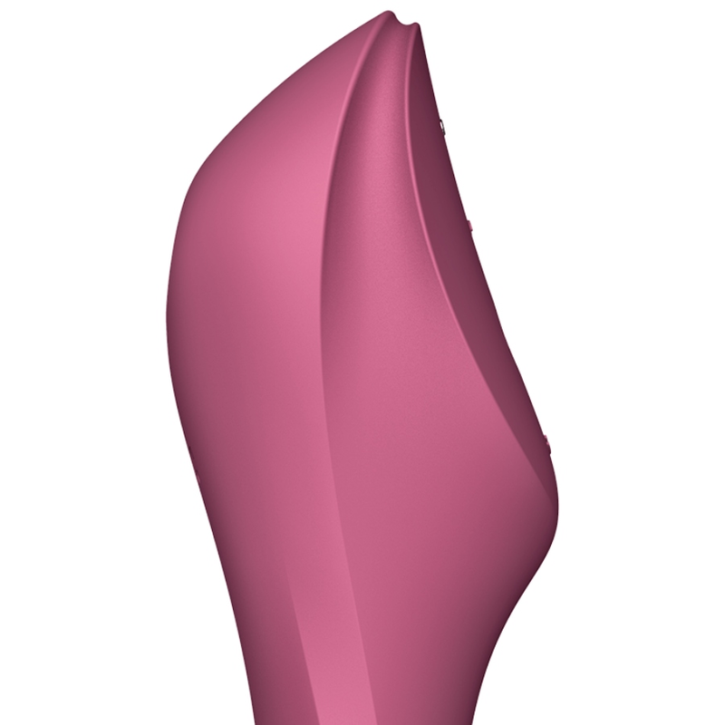 Estimulador Clitoriano Usb Sucção e Vibração Satisfyer Curvy Trinity 3 Vermelho