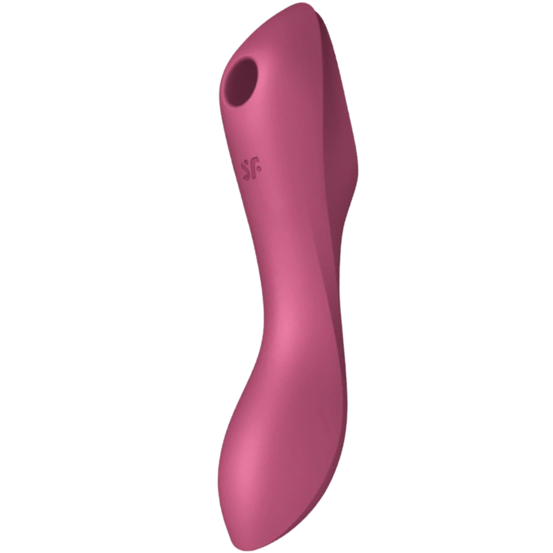 Estimulador Clitoriano Usb Sucção e Vibração Satisfyer Curvy Trinity 3 Vermelho