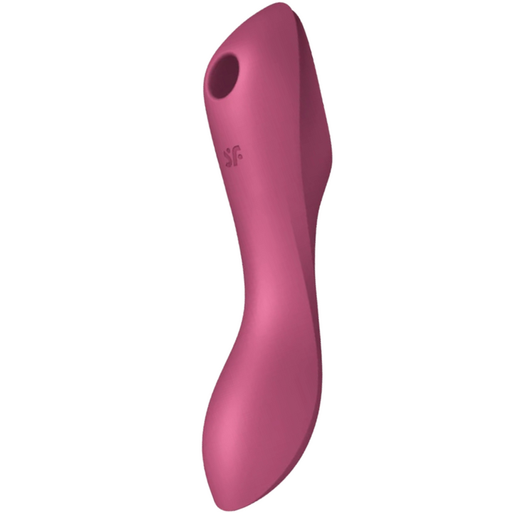 Estimulador Clitoriano Usb Sucção e Vibração Satisfyer Curvy Trinity 3 Vermelho