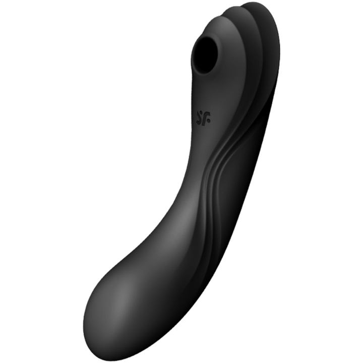 Estimulador Clitoriano Usb Sucção e Vibração Satisfyer Curvy Trinity 4 Preto