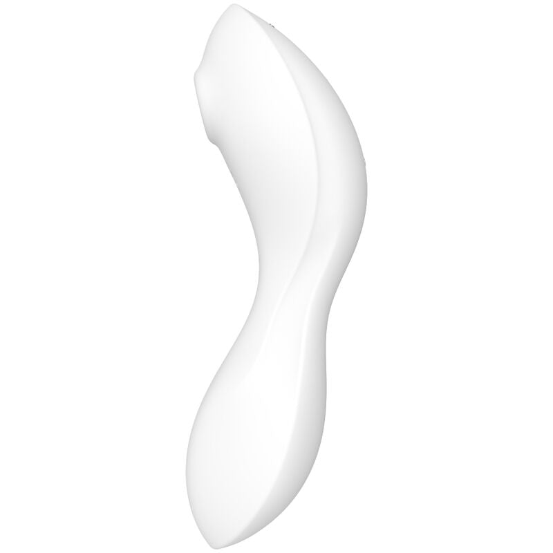 Estimulador Clitoriano Usb Sucção e Vibração Satisfyer Curvy Trinity 5+ Branco Controlo Remoto App