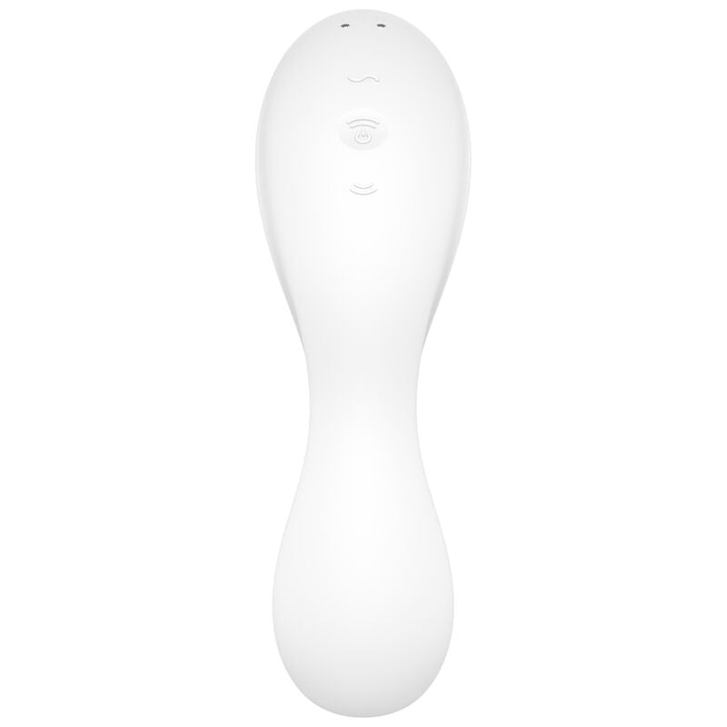 Estimulador Clitoriano Usb Sucção e Vibração Satisfyer Curvy Trinity 5+ Branco Controlo Remoto App