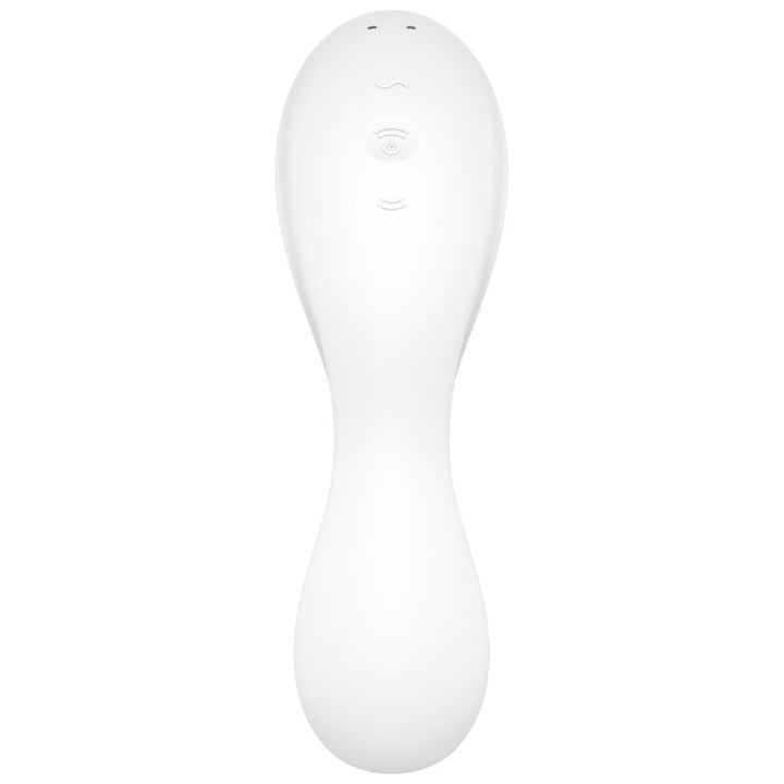 Estimulador Clitoriano Usb Sucção e Vibração Satisfyer Curvy Trinity 5+ Branco Controlo Remoto App