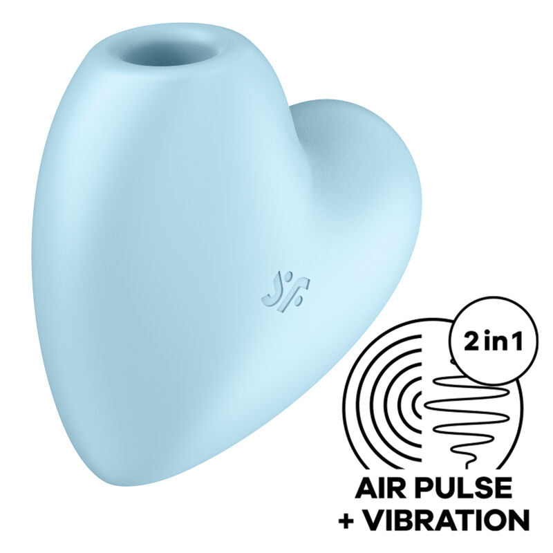 Estimulador Clitoriano Usb Sucção e Vibração Satisfyer Cutie Azul