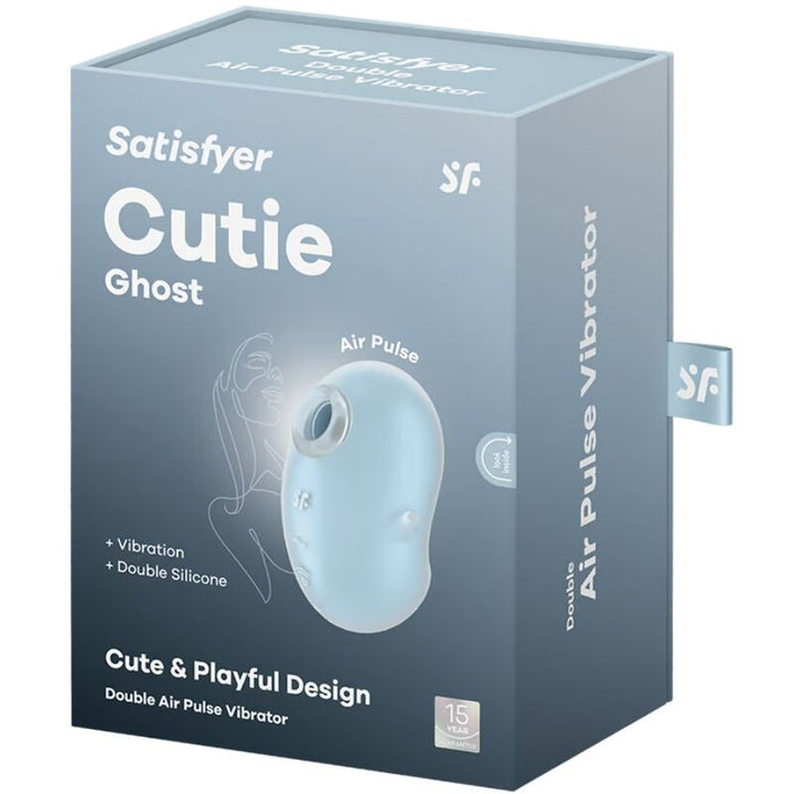 Estimulador Clitoriano Usb Sucção e Vibração Satisfyer Cutie Ghost Azul