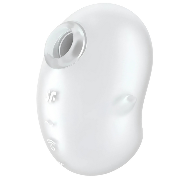 Estimulador Clitoriano Usb Sucção e Vibração Satisfyer Cutie Ghost Branco