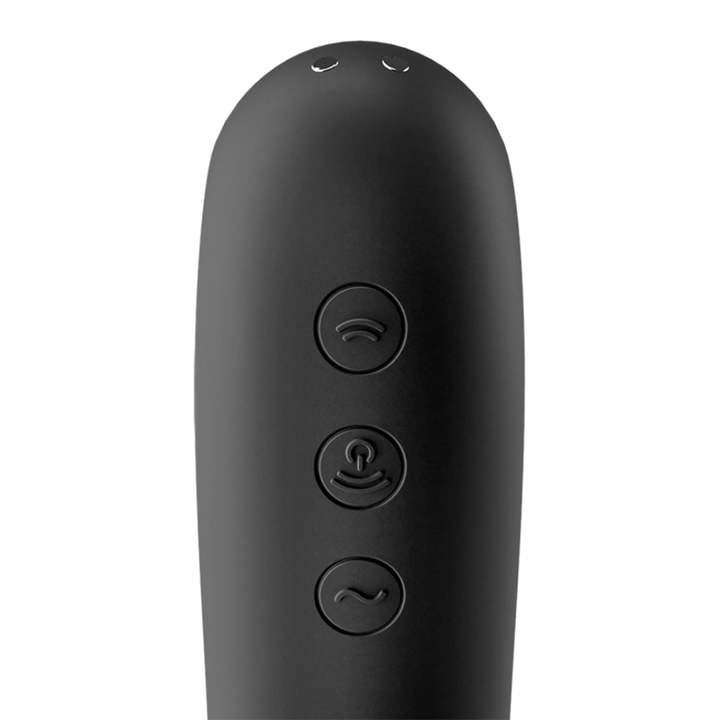 Estimulador Clitoriano Usb Sucção e Vibração Satisfyer Dual Kiss Preto