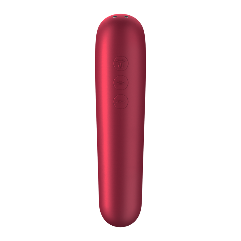 Estimulador Clitoriano Usb Sucção e Vibração Satisfyer Dual Love Vermelho Controlo Remoto App