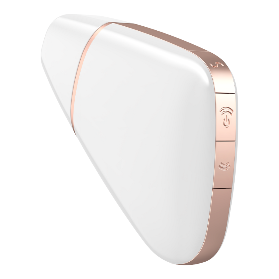 Estimulador Clitoriano Usb Sucção e Vibração Satisfyer Love Triangle Branco