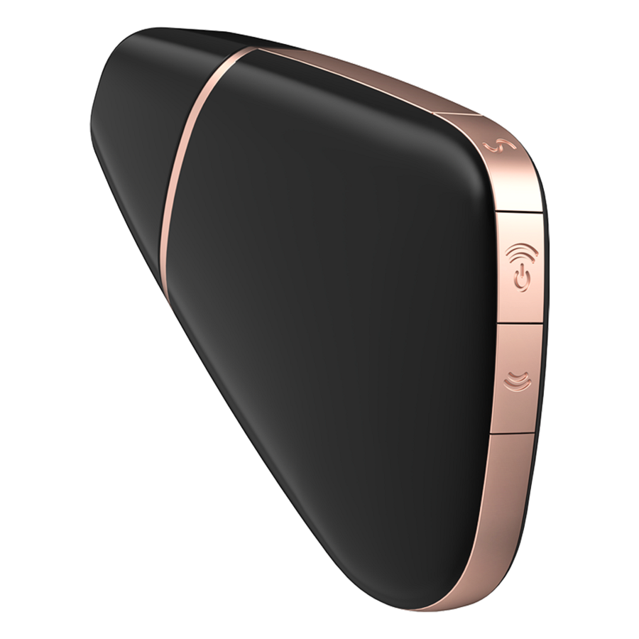Estimulador Clitoriano Usb Sucção e Vibração Satisfyer Love Triangle Preto Controlo Remoto App