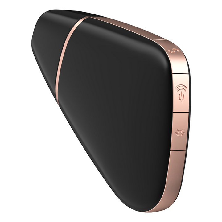 Estimulador Clitoriano Usb Sucção e Vibração Satisfyer Love Triangle Preto Controlo Remoto App