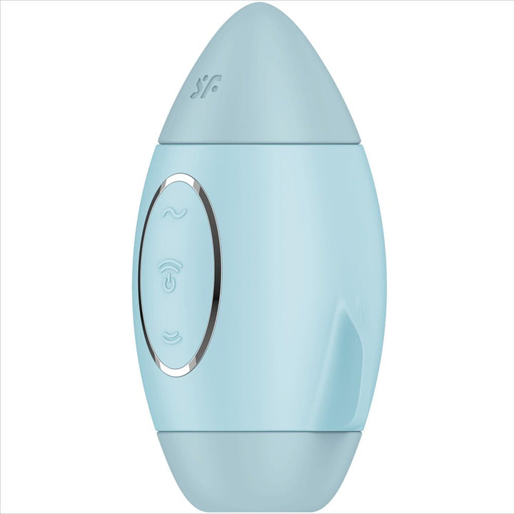 Estimulador Clitoriano Usb Sucção e Vibração Satisfyer Mission Control Azul