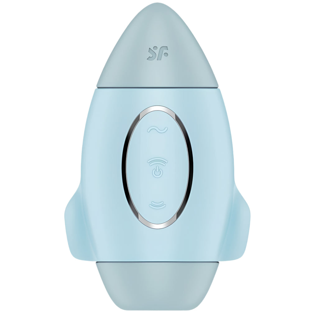 Estimulador Clitoriano Usb Sucção e Vibração Satisfyer Mission Control Azul