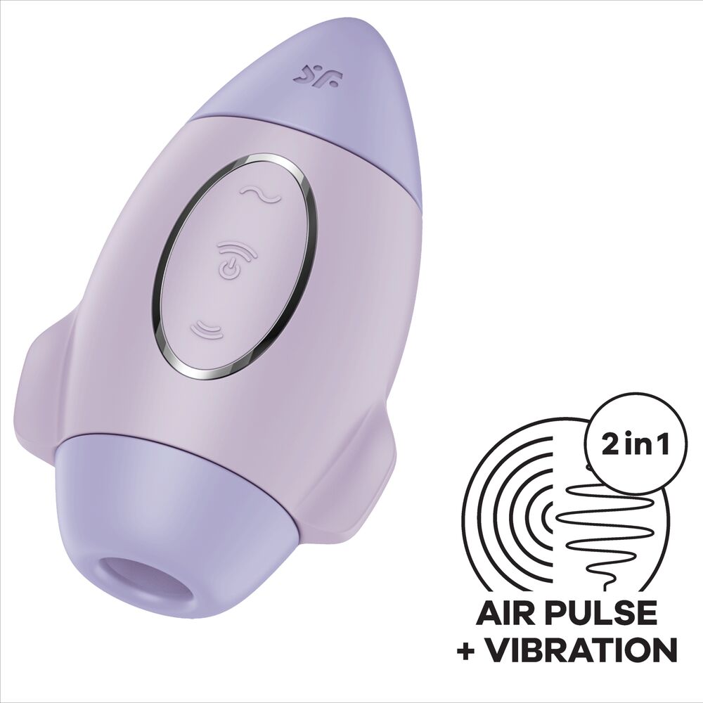 Estimulador Clitoriano Usb Sucção e Vibração Satisfyer Mission Control Lilás