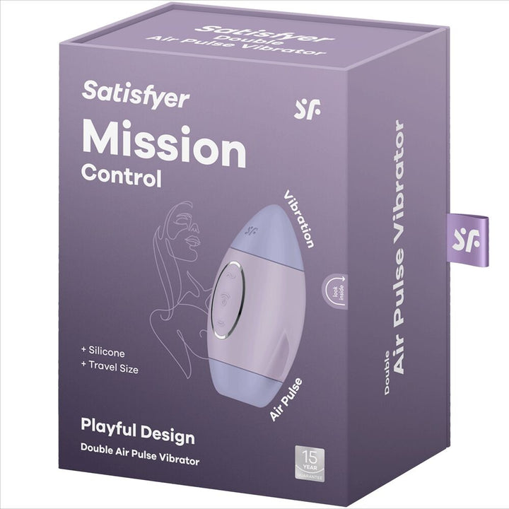 Estimulador Clitoriano Usb Sucção e Vibração Satisfyer Mission Control Lilás