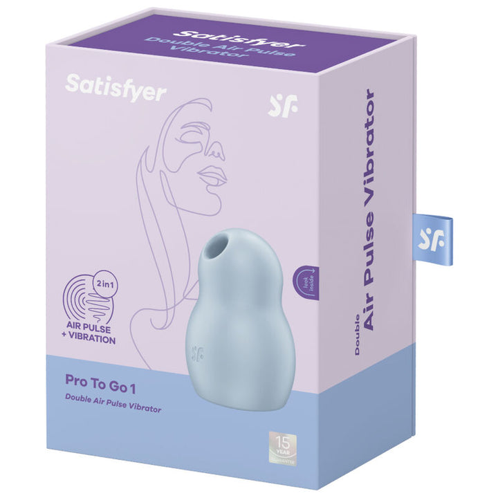 Estimulador Clitoriano Usb Sucção e Vibração Satisfyer Pro To Go 1 Azul