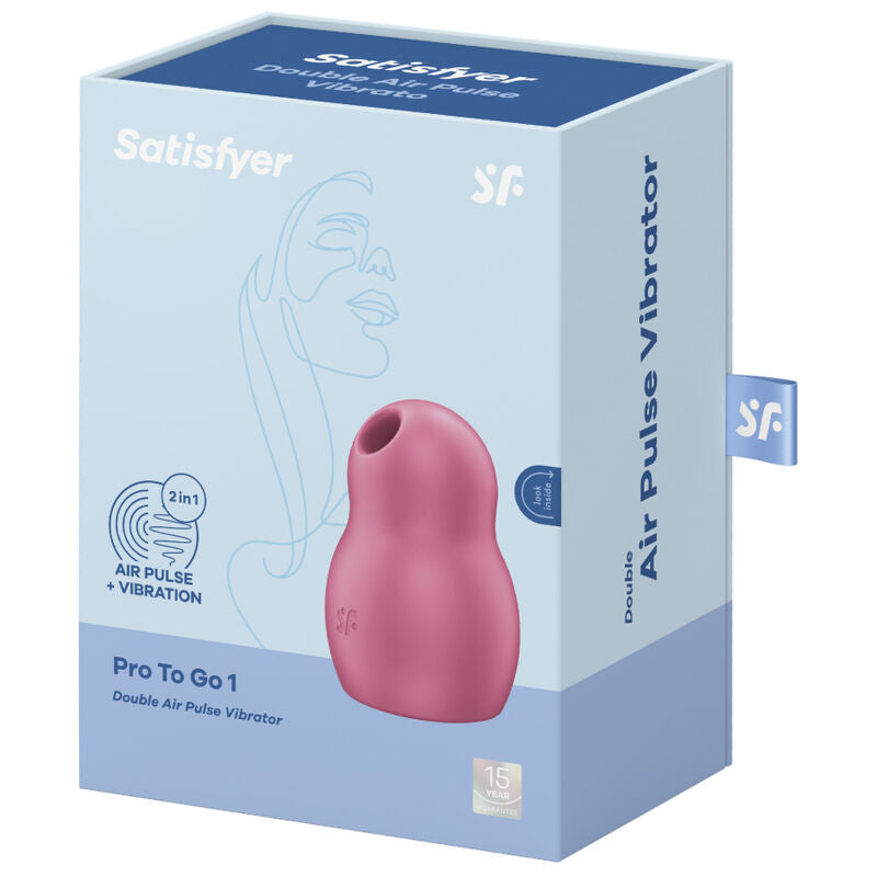 Estimulador Clitoriano Usb Sucção e Vibração Satisfyer Pro To Go 1 Vermelho