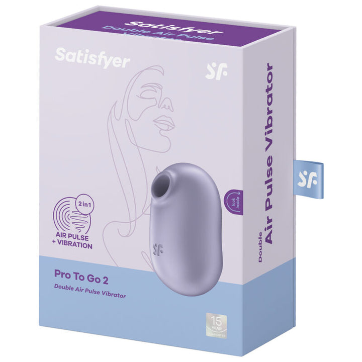 Estimulador Clitoriano Usb Sucção e Vibração Satisfyer Pro To Go 2 Violeta