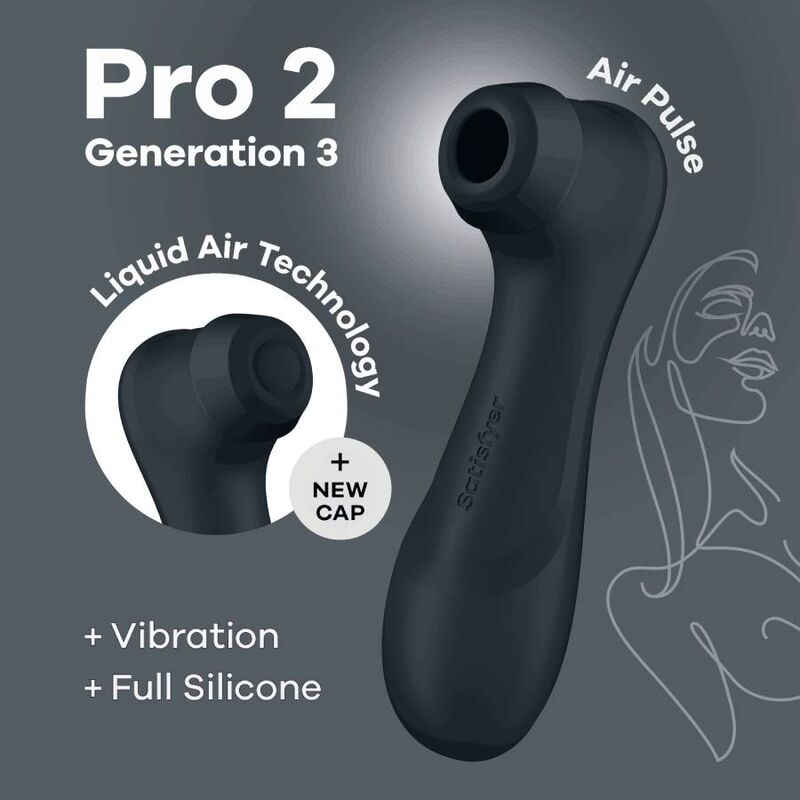 Estimulador Clitoriano Usb Sucção e Vibração Satisfyer Pro2 Gen3 Preto