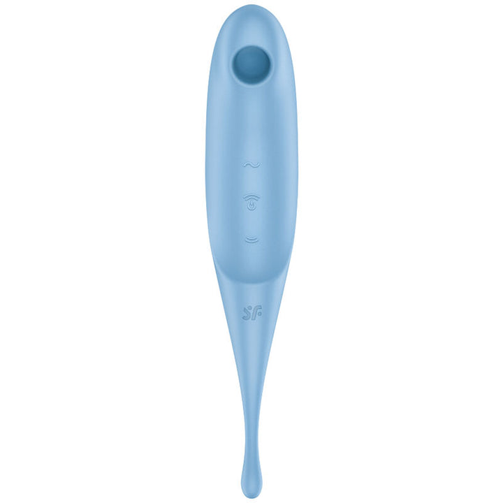 Estimulador Clitoriano Usb Sucção e Vibração Satisfyer Twirling Pro Azul