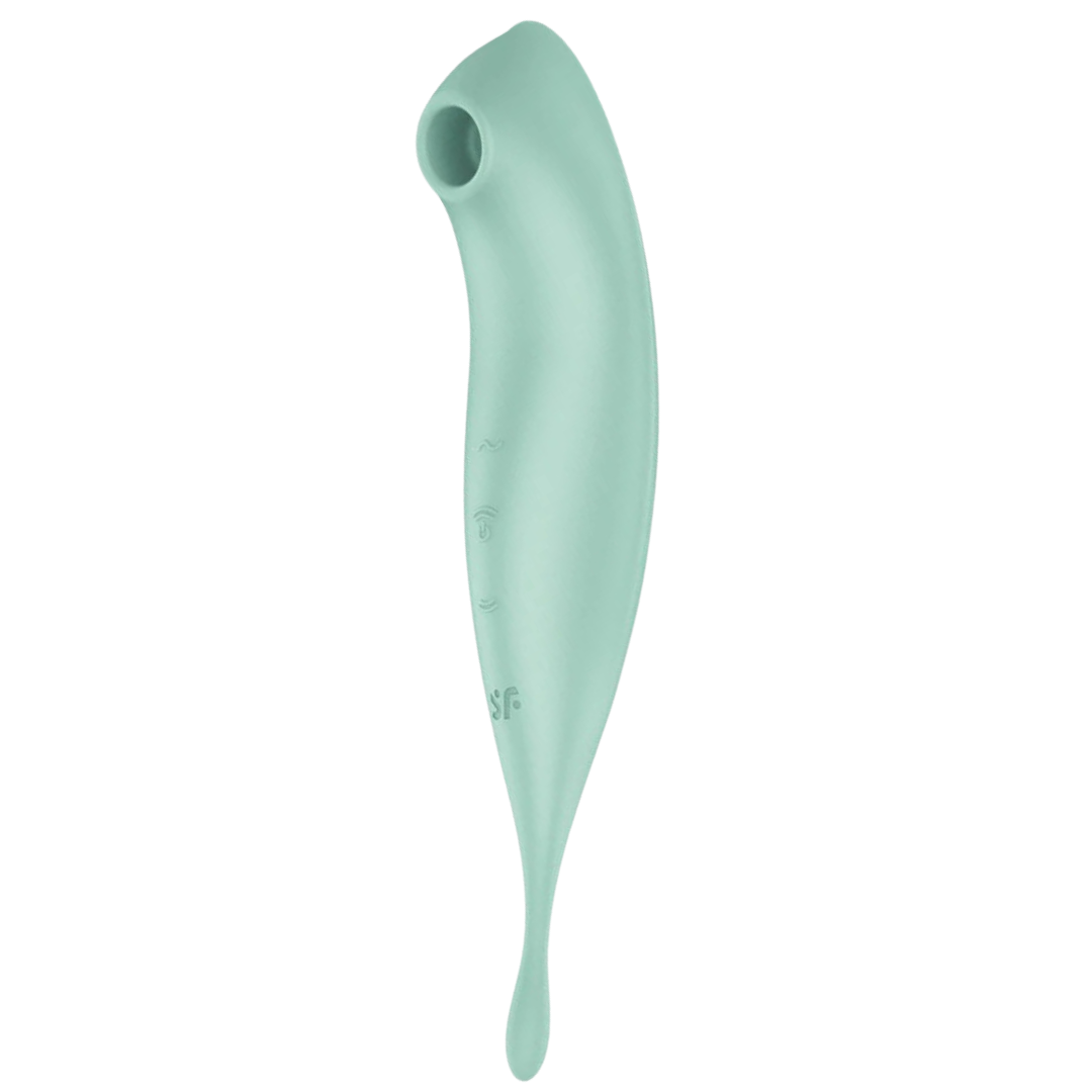 Estimulador Clitoriano Usb Sucção e Vibração Satisfyer Twirling Pro+ Verde Controlo Remoto App