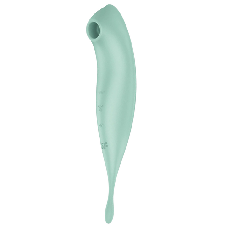 Estimulador Clitoriano Usb Sucção e Vibração Satisfyer Twirling Pro+ Verde Controlo Remoto App