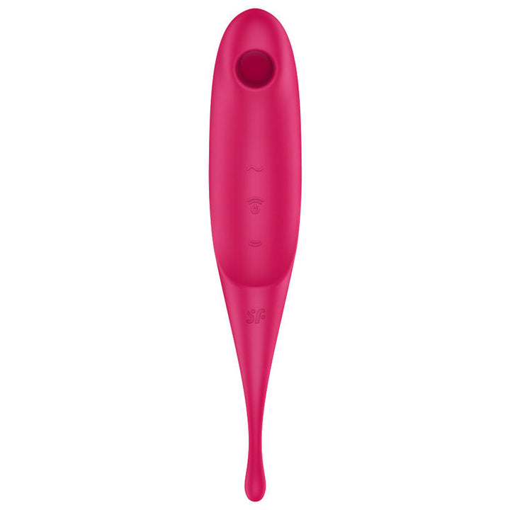 Estimulador Clitoriano Usb Sucção e Vibração Satisfyer Twirling Pro Vermelho