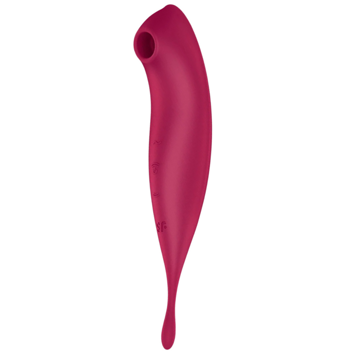 Estimulador Clitoriano Usb Sucção e Vibração Satisfyer Twirling Pro+ Vermelho Controlo Remoto App