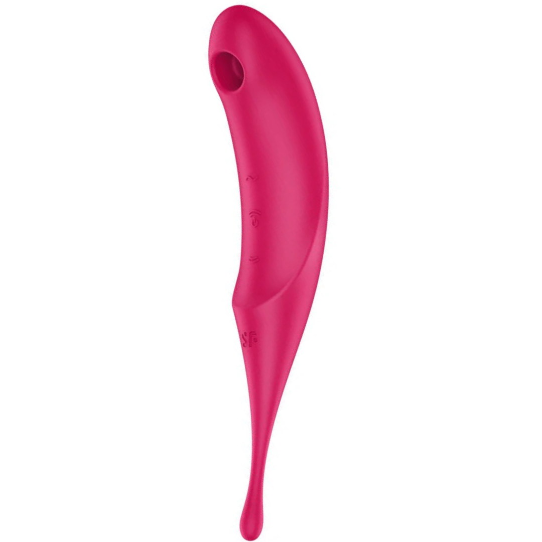 Estimulador Clitoriano Usb Sucção e Vibração Satisfyer Twirling Pro Vermelho