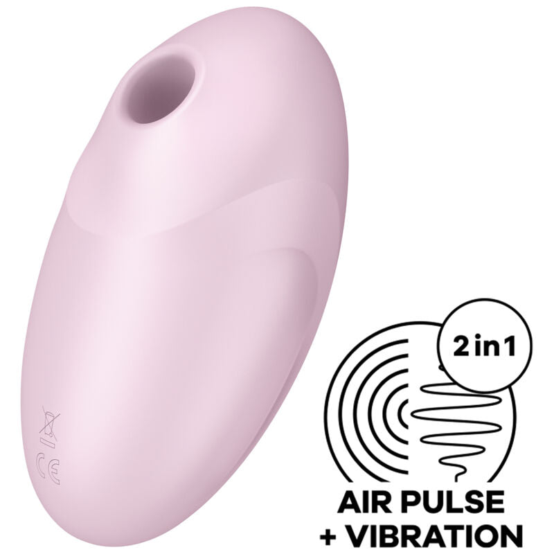 Estimulador Clitoriano Usb Sucção e Vibração Satisfyer Vulva Lover 3 Rosa