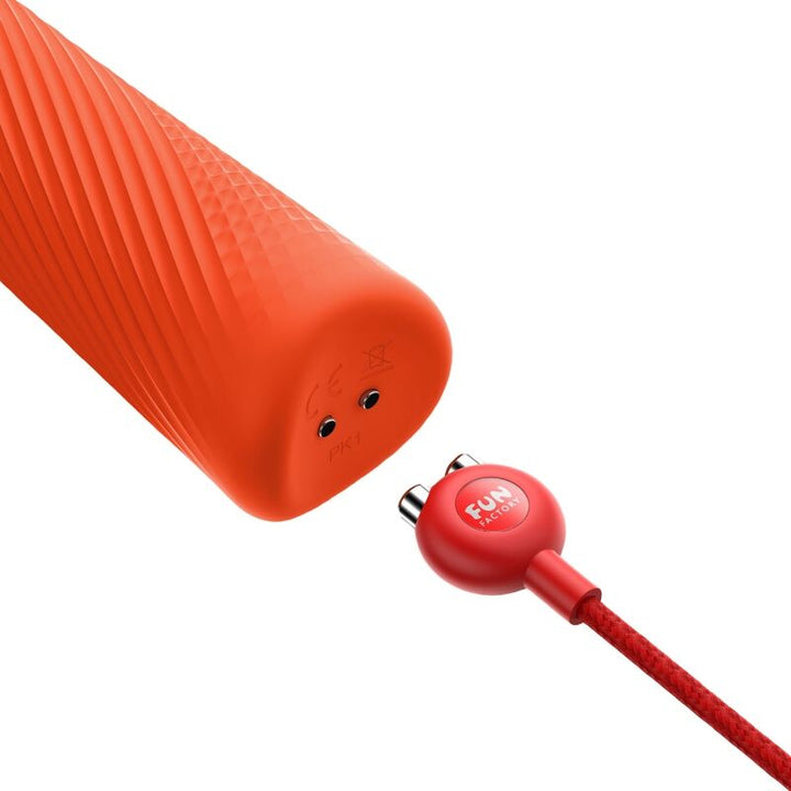 Estimulador Clitoriano Usb Varinha Fun Factory Vim Laranja