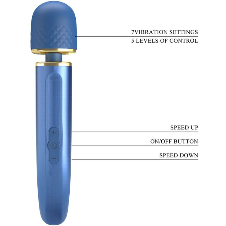 Estimulador Clitoriano Usb Varinha Prettylove Colorful Azul