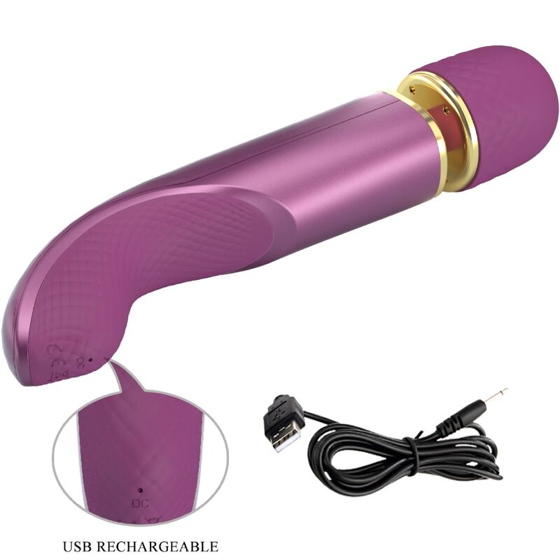 Estimulador Clitoriano Usb Varinha Prettylove Colorful Roxo