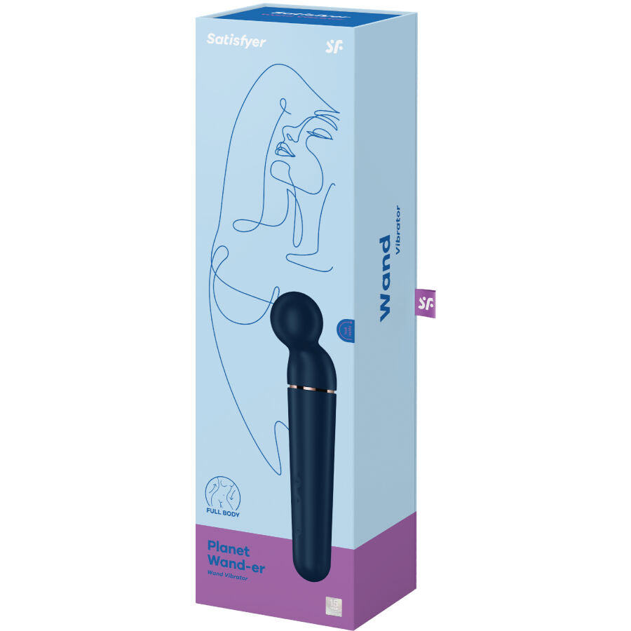 Estimulador Clitoriano Usb Varinha Satisfyer Planet Wander Azul