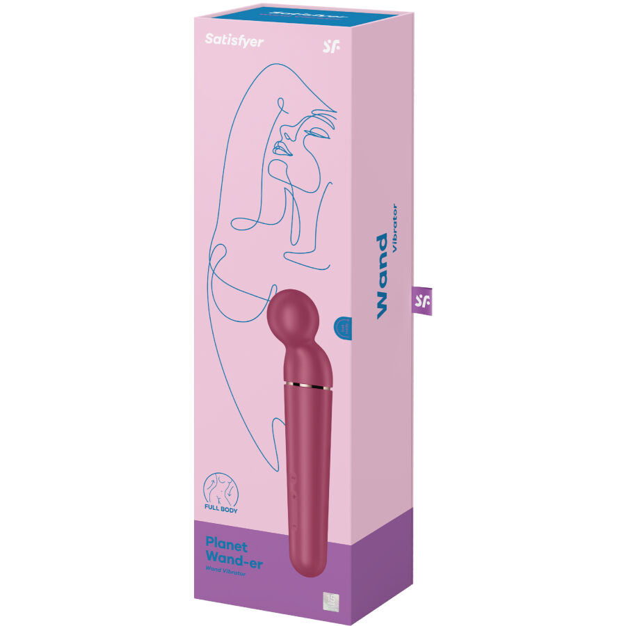 Estimulador Clitoriano Usb Varinha Satisfyer Planet Wander Vermelho