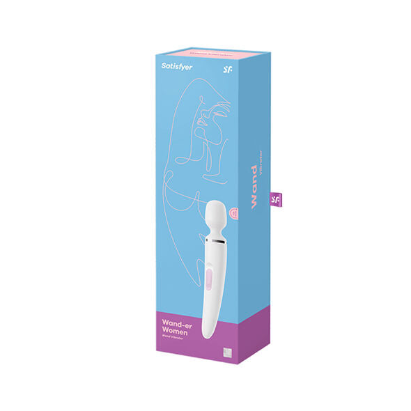 Estimulador Clitoriano Usb Varinha Satisfyer Wander Woman Branco