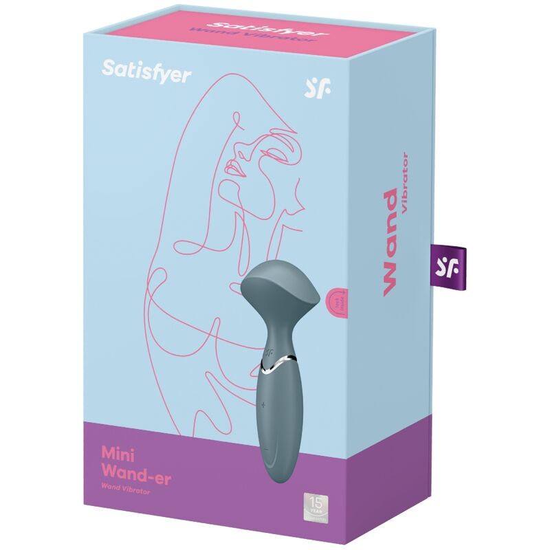 Estimulador Clitoriano Usb Varinha Satisfyer Wond-er Cinzento