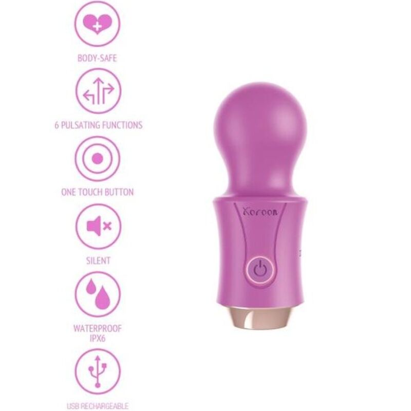 Estimulador Clitoriano Usb Varinha Xocoon Traveler Roxo