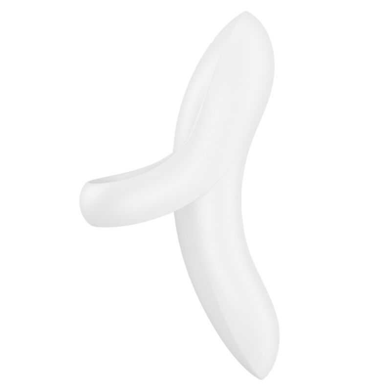Estimulador Clitoriano Usb Vibração Dedo Satisfyer Bold Lover Branco