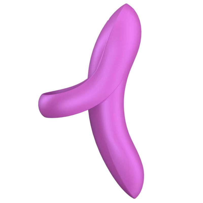 Estimulador Clitoriano Usb Vibração Dedo Satisfyer Bold Lover Rosa
