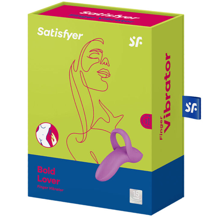 Estimulador Clitoriano Usb Vibração Dedo Satisfyer Bold Lover Rosa