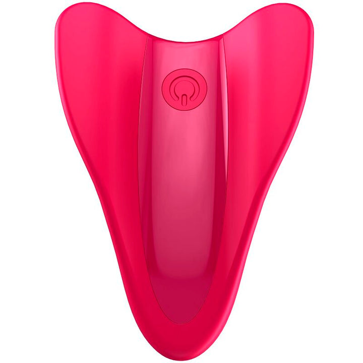 Estimulador Clitoriano Usb Vibração Dedo Satisfyer High Fly Fúcsia