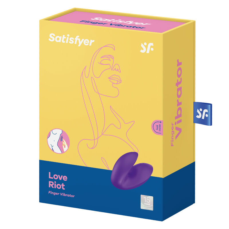 Estimulador Clitoriano Usb Vibração Dedo Satisfyer Love Riot Roxo