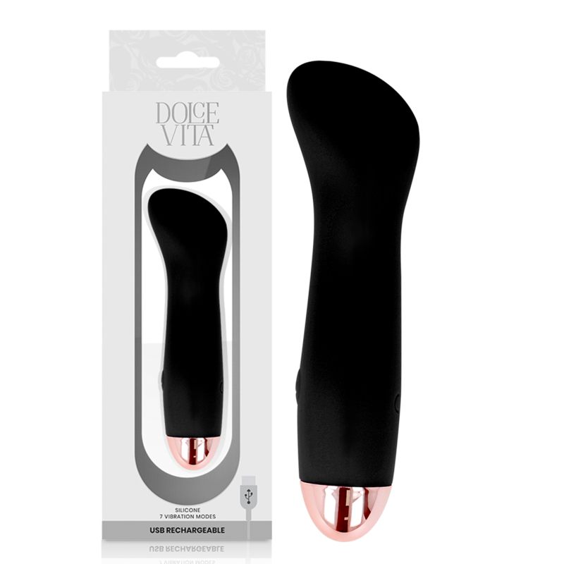 Estimulador Clitoriano Usb Vibração DolceVita 1 Preto