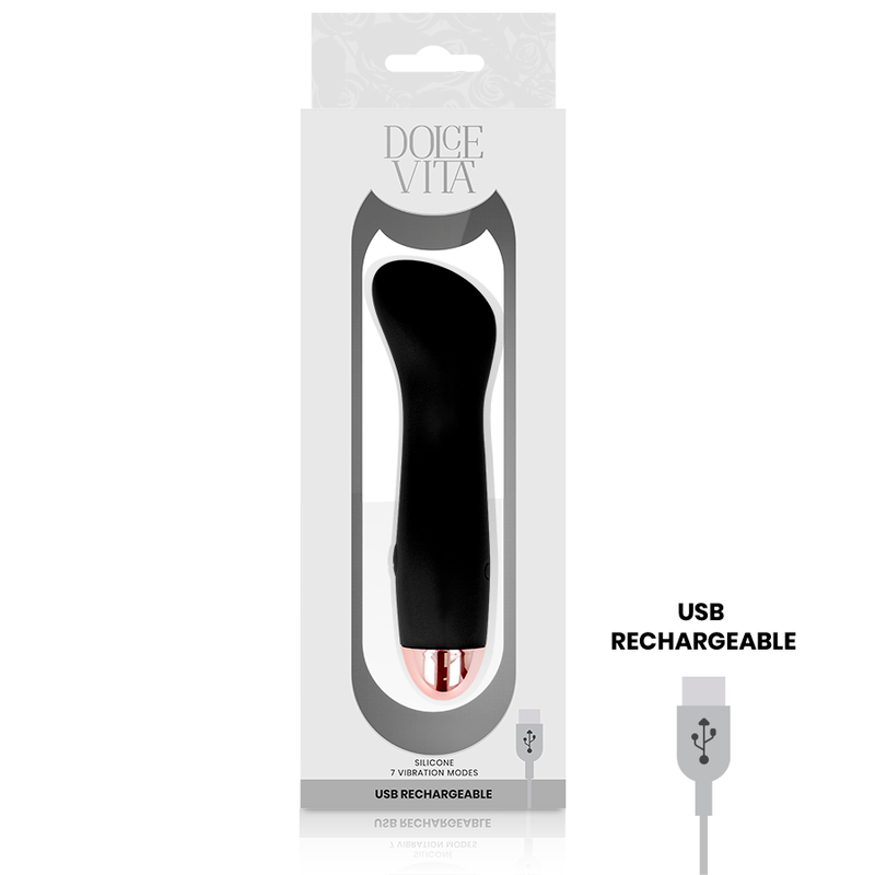 Estimulador Clitoriano Usb Vibração DolceVita 1 Preto