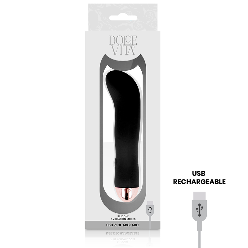Estimulador Clitoriano Usb Vibração DolceVita 2 Preto
