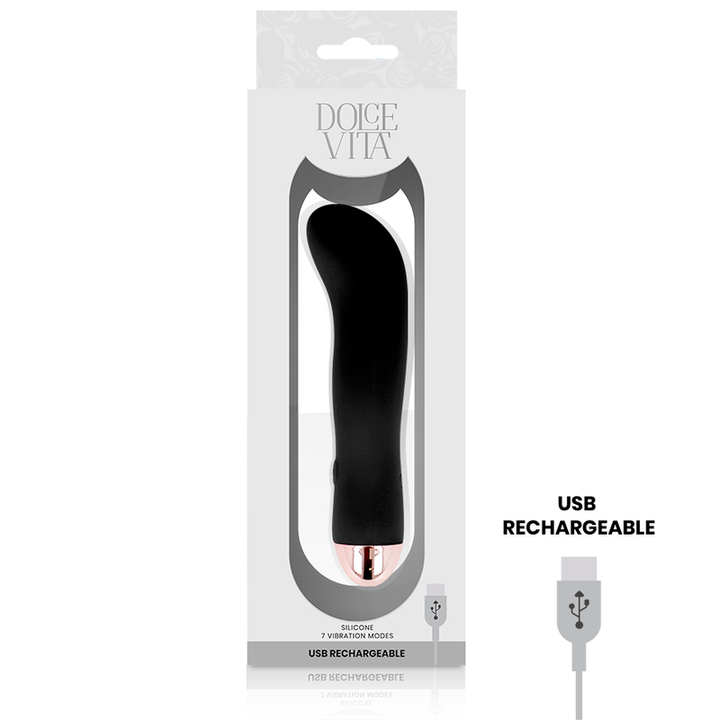 Estimulador Clitoriano Usb Vibração DolceVita 2 Preto