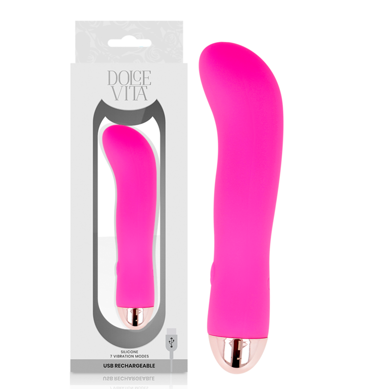 Estimulador Clitoriano Usb Vibração DolceVita 2 Rosa