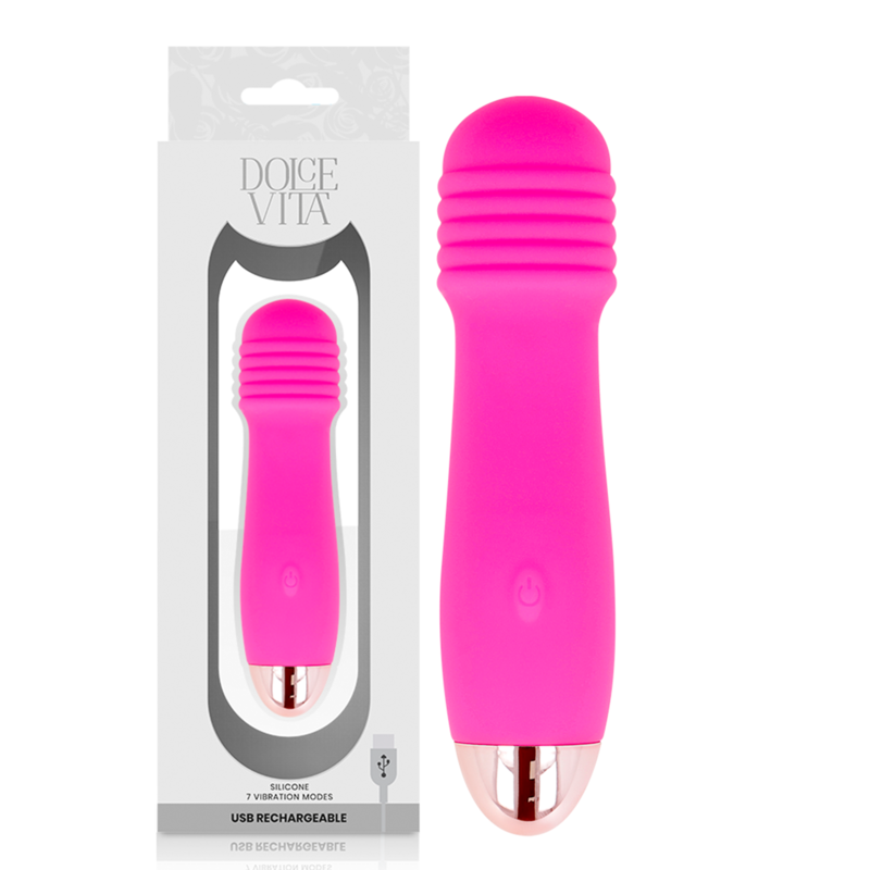 Estimulador Clitoriano Usb Vibração DolceVita 3 Rosa